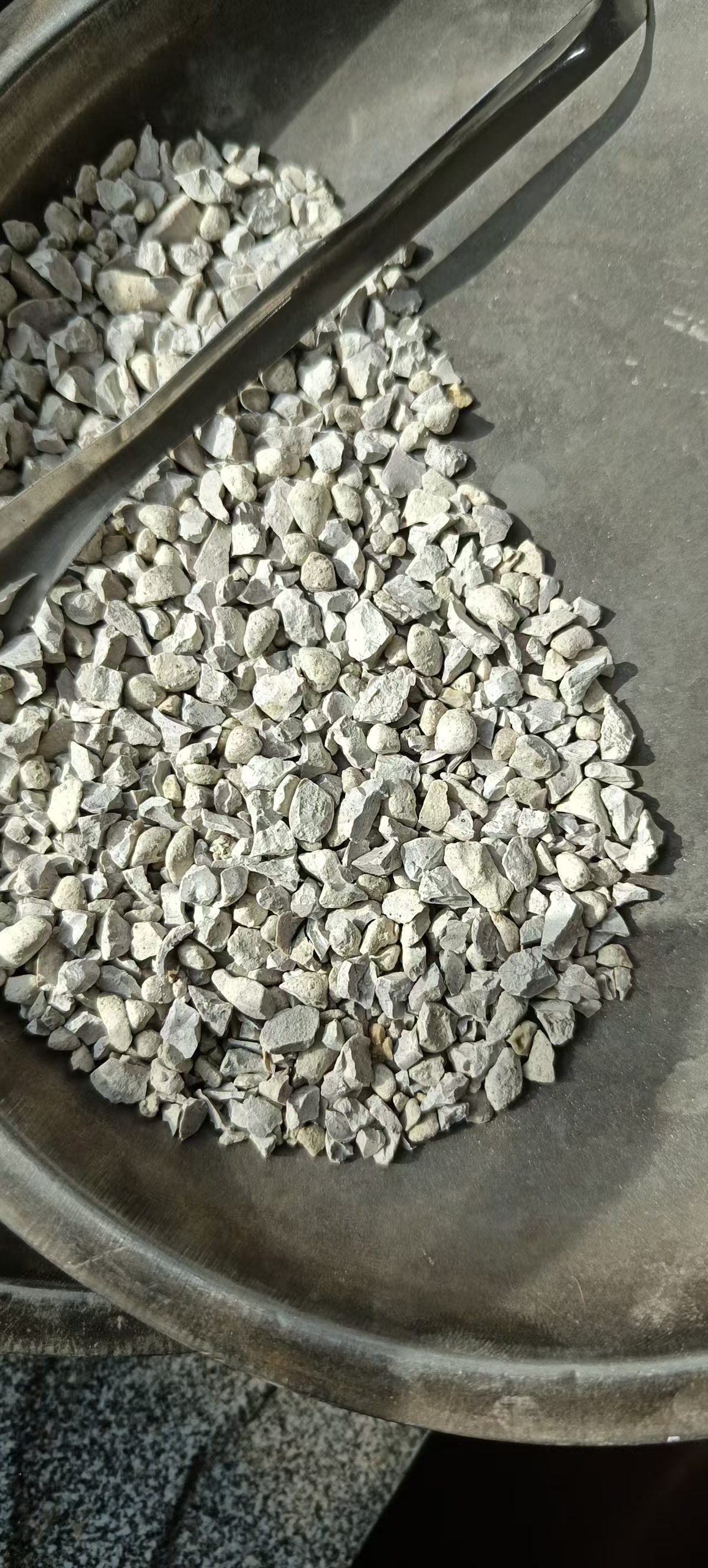 Calcined granules